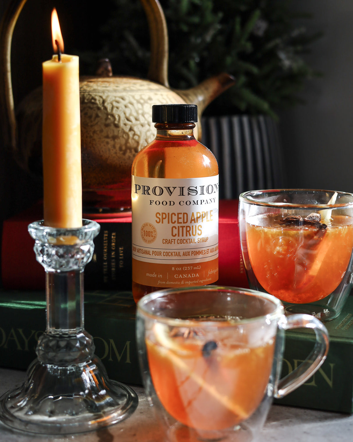 Spiced Apple Citrus Craft Cocktail Syrup