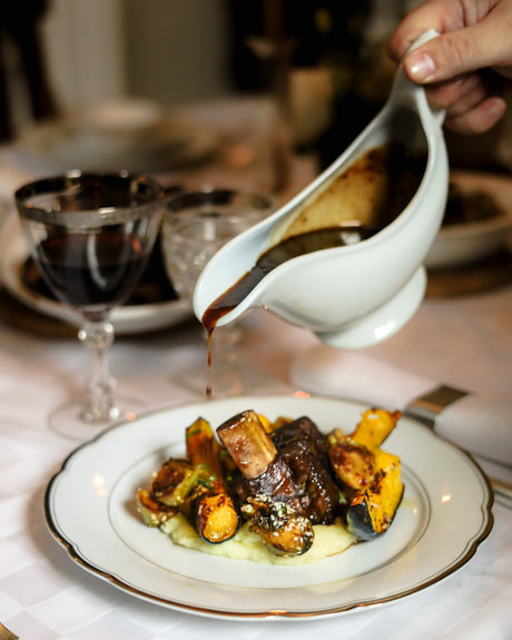 Braised Beef Short Rib with French Onion Jus