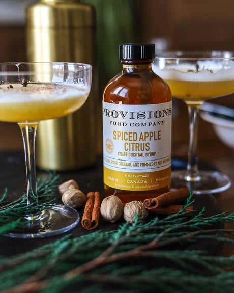 Spiced Apple Citrus Sour Cocktail