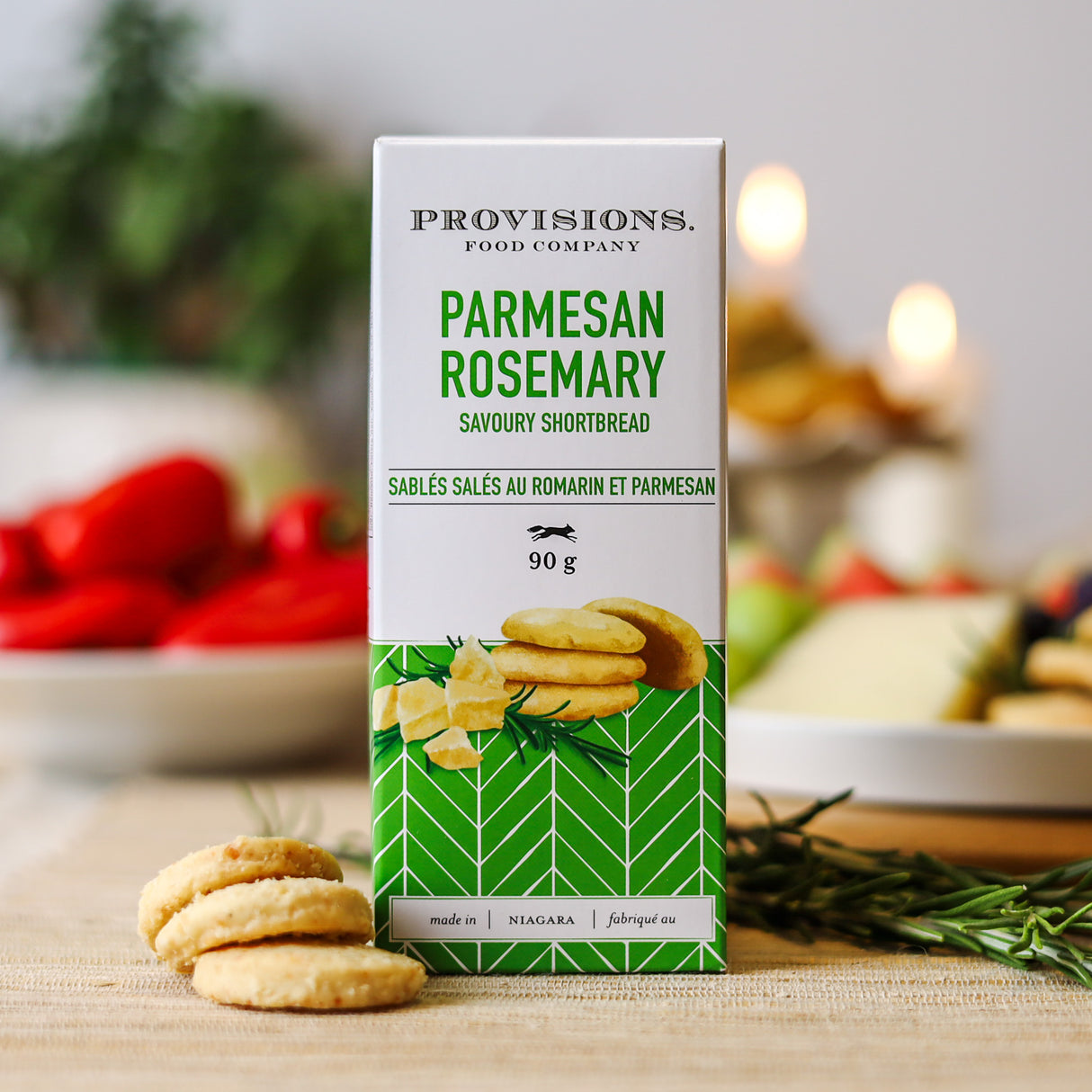 Parmesan Rosemary Shortbread