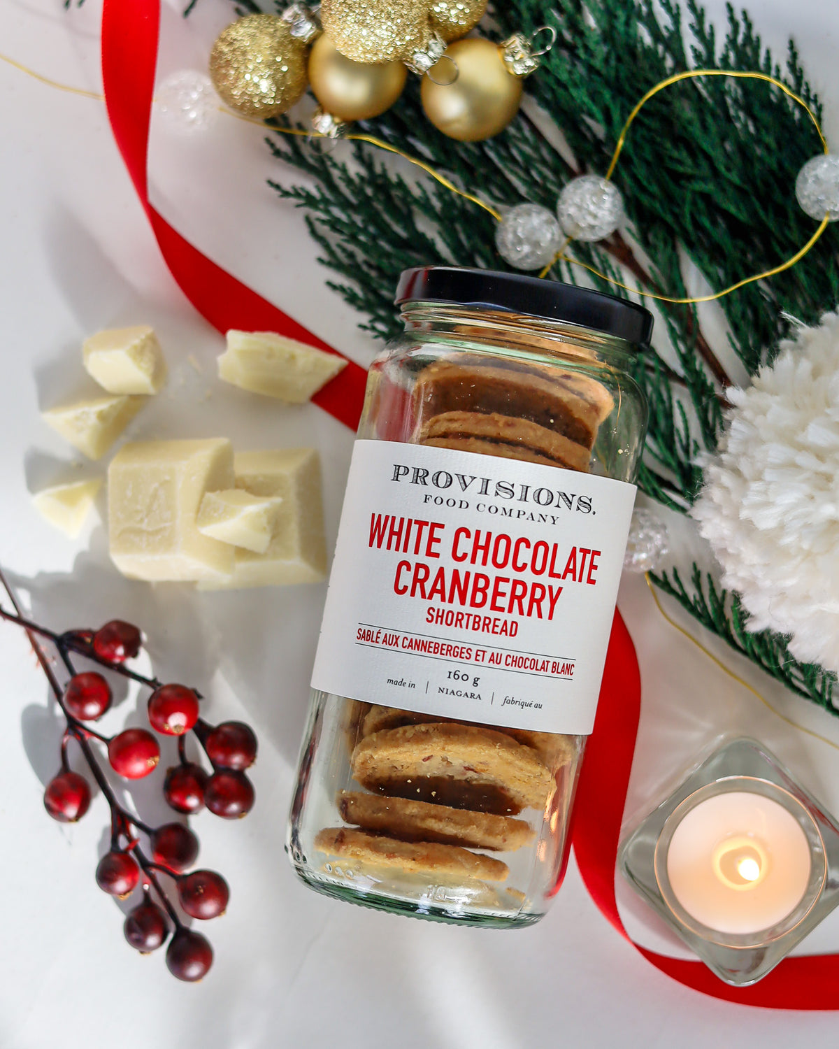 Preorder White Chocolate Cranberry Shortbread