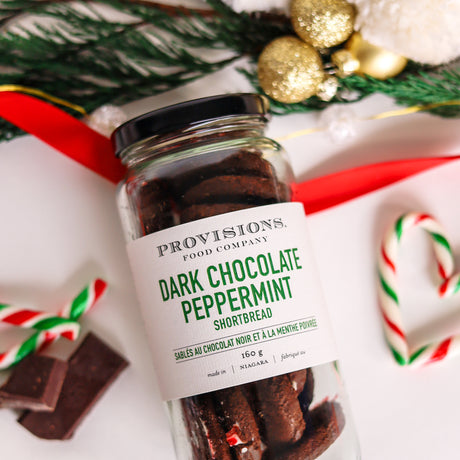 Preorder Dark Chocolate Peppermint Shortbread