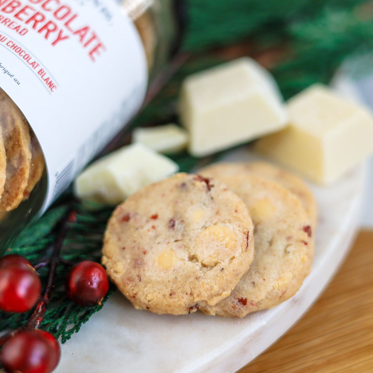 Preorder White Chocolate Cranberry Shortbread